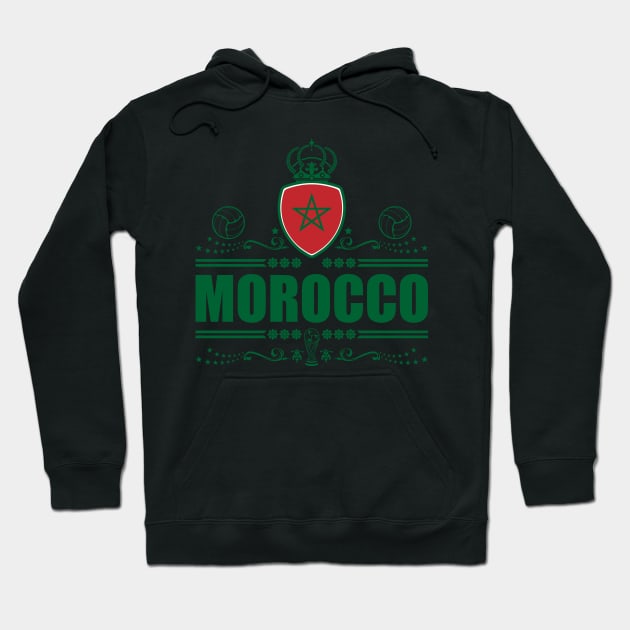 MOROCCO FOOTBALL GIFTS | VIGNETTE LINEART Hoodie by VISUALUV